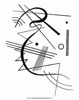 Kandinsky Wassily Quadri Famosi Misti Bauhaus sketch template