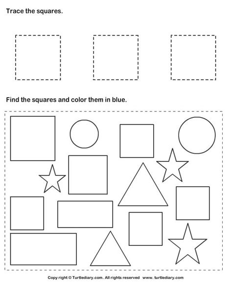 worksheet shapes kindergarten shape activities preschool shapes