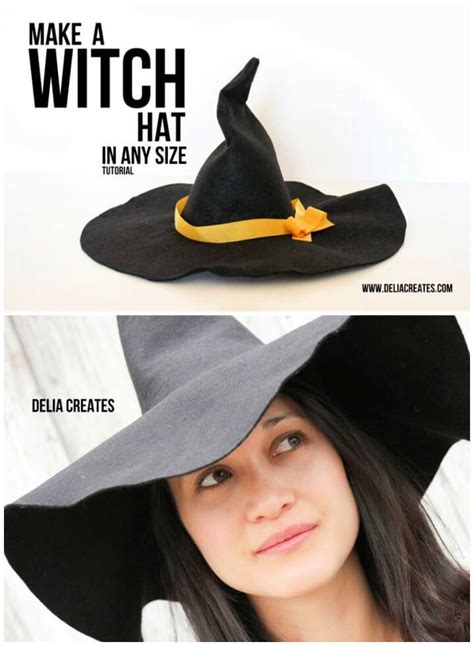 easy diy witch hat pattern     witch hat
