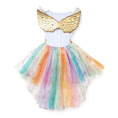 girls rainbow unicorn dress tutu princess lace dresses unilovers