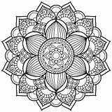 Mandala Coloring Pages Level Printable Advanced Getcolorings sketch template