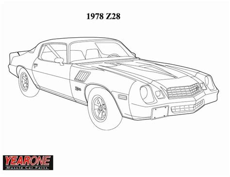 chevrolet camaro coloring pages coloring home