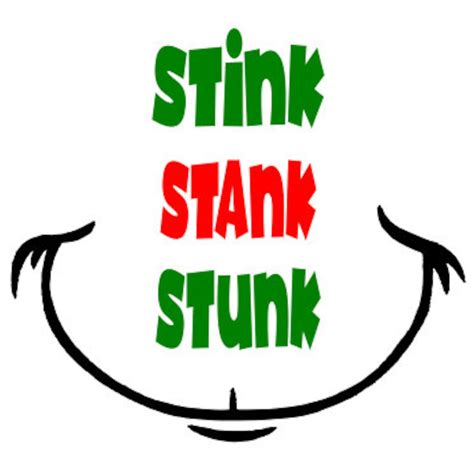 stink stank stunk green meanie inspired svg digital  etsy