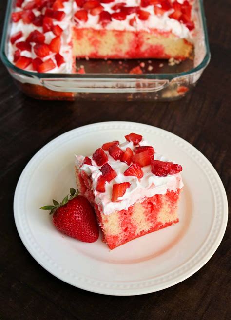 strawberry poke cake recipe  jello pharmakon dergi
