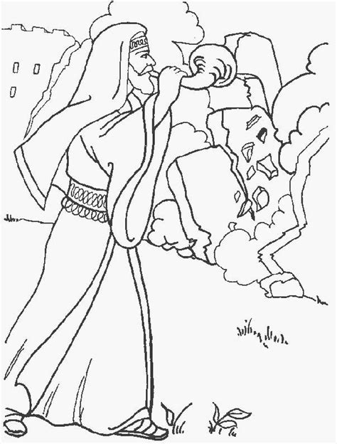 joshua  jericho coloring pages sketch coloring page