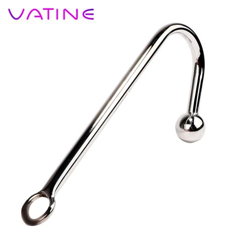 vatine anal plug dilator metal anal hook butt plug with ball adult