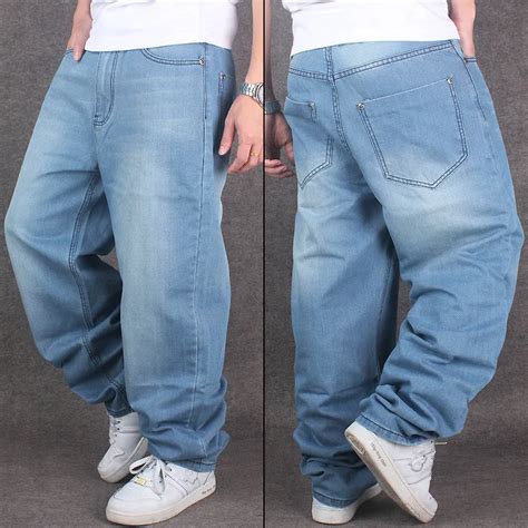 fashion designer denim hip hop baggy jeans men distressed jeans pants famous brand  size