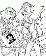Flynn Rider Wanted Coloring Pages Poster Colouring Sihn Comments sketch template