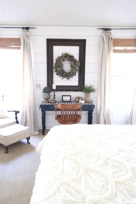 white bedroom painted  cameo white  behr marquee  shabby creek cottage