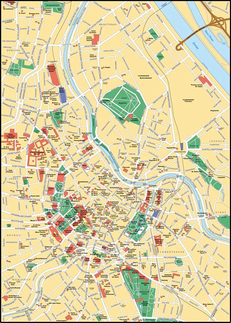 Map Of Vienna City Maps Of Austria —