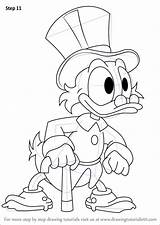 Ducktales Scrooge Mcduck Draw sketch template