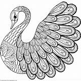 Coloring Zentangle Pages Easy Animal Mandala Printable Zentangles Tiere Swan Ausmalen Animals Adult Kids Malvorlagen Adults Getcolorings Colouring Color Book sketch template