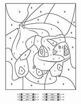 Pokemon Color Coloring Printable Pages Worksheets Kids Number Numbers Printables Pikachu Sheets Math Disney Bulbasaur Activity Colouring Activities Charmander Luke sketch template