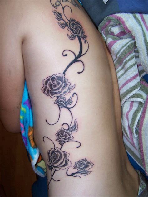 Rose Vine Tattoos On Back Pin Rose Vine On Pinterest