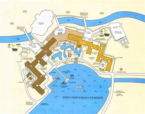 disneys yacht beach club resort map