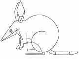 Bilby Easter sketch template