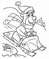 Yogi Bear Coloring Pages Boo Sledding Clipart Animated Library Kids Christmas Book Gif Coloringpages1001 Coloriage Fun sketch template