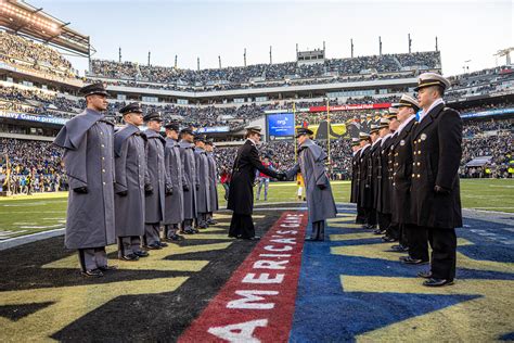 army navy game presented  usaa   college sport traditions