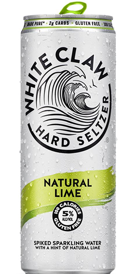 white claw natural lime  ml  keg  cork liquor company
