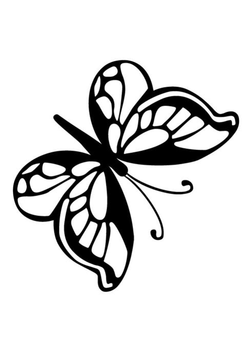 gambar simple butterfly coloring pages  part  small butterflies