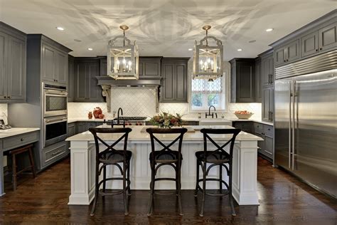 design ideas  gray kitchen cabinets