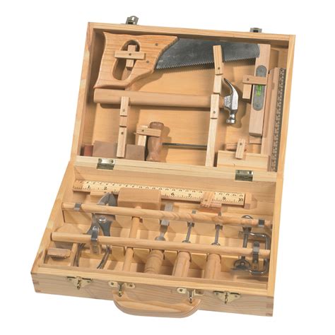 woodworking tool set  kids includes  tools  keepsake box