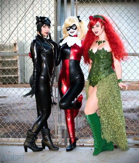 gotham city sirens cosplay with images catwoman