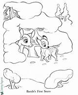 Bambi Snow Faline sketch template