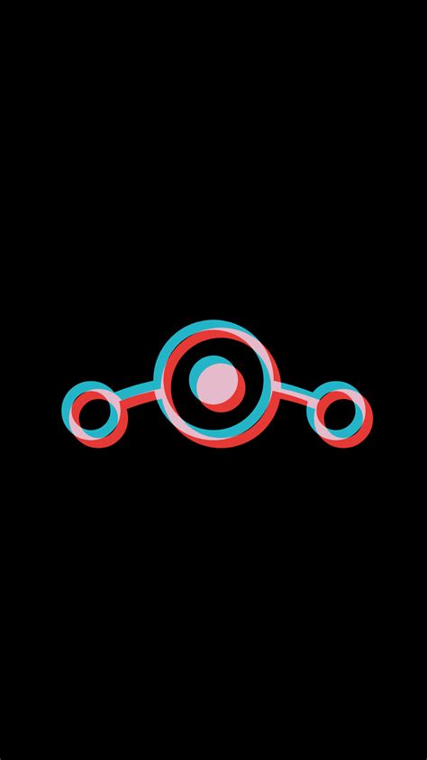 lineage os black symbols minimalism red android operating system