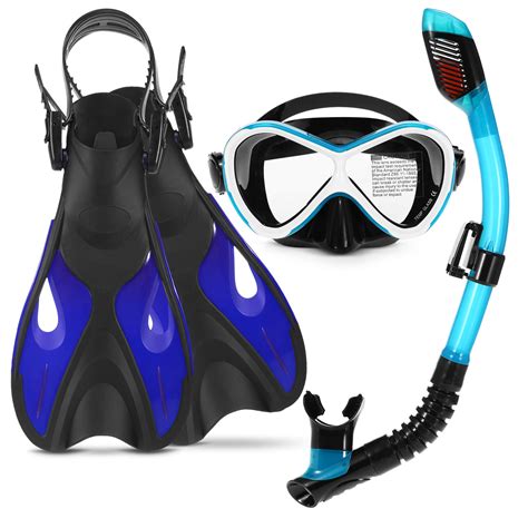 pcs kids snorkeling kit swimming goggles dry snorkel tube adjustable fins walmartcom