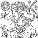Recolor Mandalas Pintar Adultos Colorier Dreamcatcher Etnici Cahier Desenhar Adulte Dover sketch template