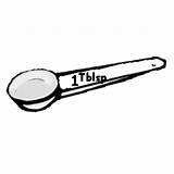 Tablespoon Clipart Tablespoons Spoon 20clipart Measuring Clipground Measure sketch template