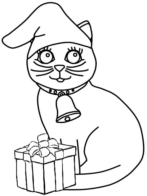 print coloring pages christmas coloring pages cat coloring book
