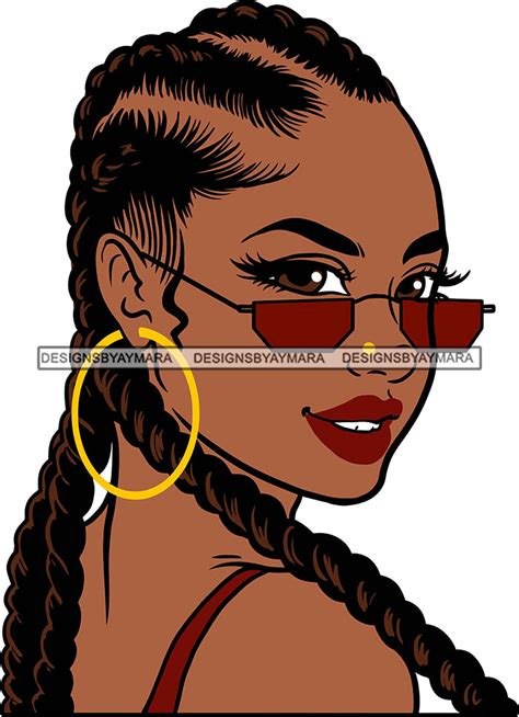 afro girl babe sexy black woman sunglasses bamboo hoop earrings sexy l