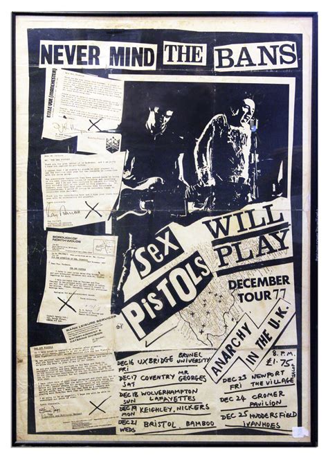 sell your sex pistols poster at nate d sanders auctions