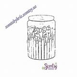 Scentsy Warmer Warmers Scented sketch template