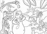 Madagascar Coloring Party Time Pages Hellokids Print Color sketch template