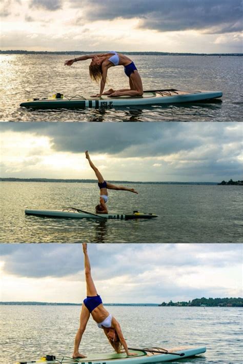 paddle board yoga  poses     min read paddle board