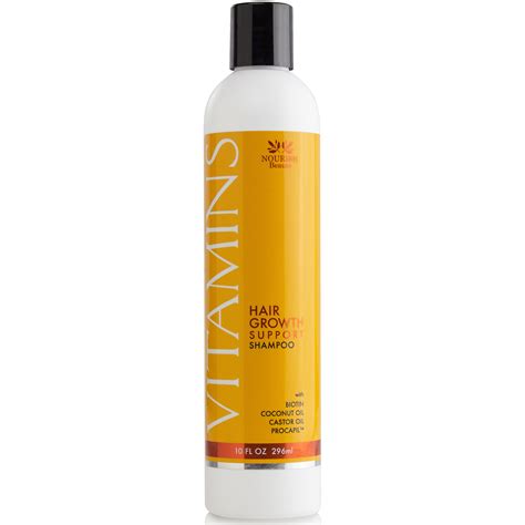 nourish beaute vitamins hair growth support shampoo  count