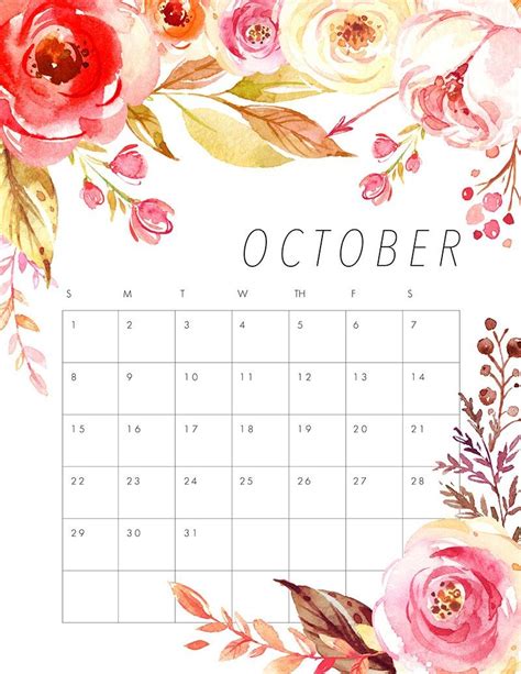 pretty printable calendars  printable calendar monthly