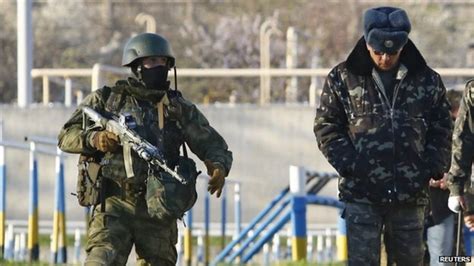 russian troops storm ukrainian bases in crimea bbc news
