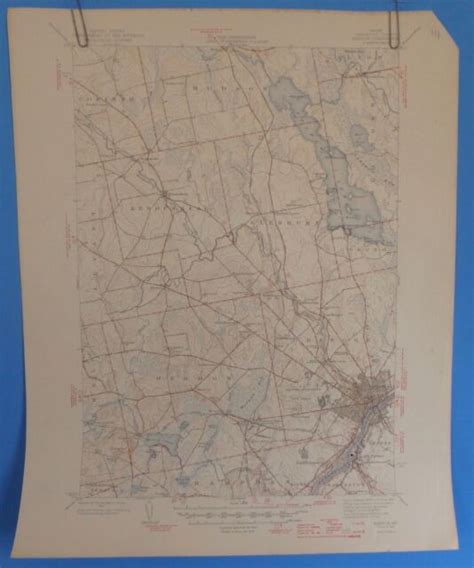 Bangor Maine Vintage Usgs Geological Survey Topographic Map 1945 Ebay