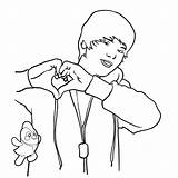 Justin Bieber Coloring Sheets Pages Printable Heart Print Broken Cliparts Hands Colouring Celebrities Drawing Clipart Template Clip Book Color Drawings sketch template