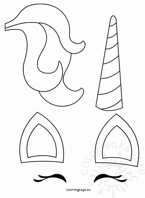 unicorn horn coloring page youngandtaecom unicorn coloring pages