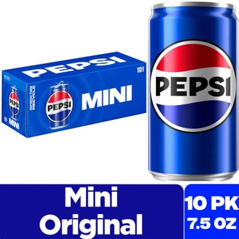 pepsi cola soda mini cans  pk  fl oz frys food stores
