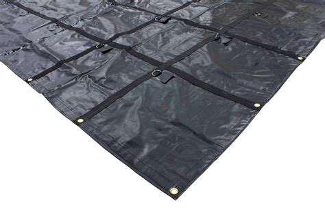 heavy duty oz steel tarp    black