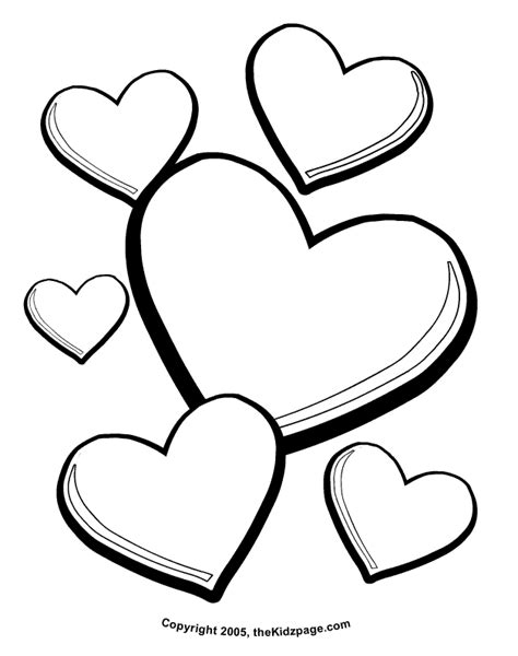 printable heart pictures heart coloring pages valentines day