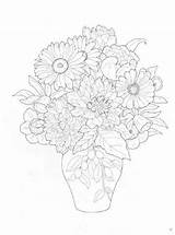 Boeketten Colorat Bouquets Flori P19 Planse Bloemen Ausmalbilder Downloaden Primiiani Desene sketch template