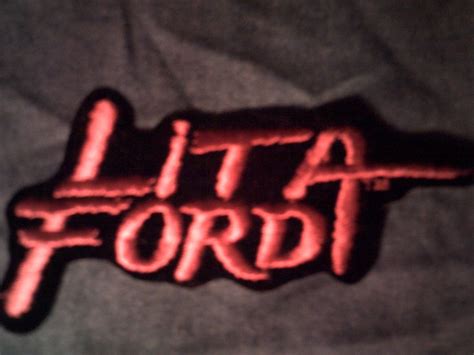Lita Ford Iron On Patch Pink Logo Runaways Htf Vintage 80s