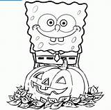 Coloring Halloween Spongebob Pages Cartoon Pumpkin Squarepants Printable Superhero Print Color Kids Elmo Book Fall Christmas Happy Getdrawings Popular Anime sketch template